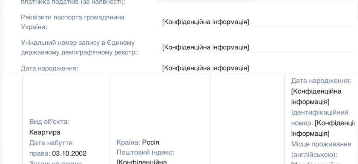 🏢 Квартира в Росії: радник Кличка задекларував нерухомість у країні-агресорі