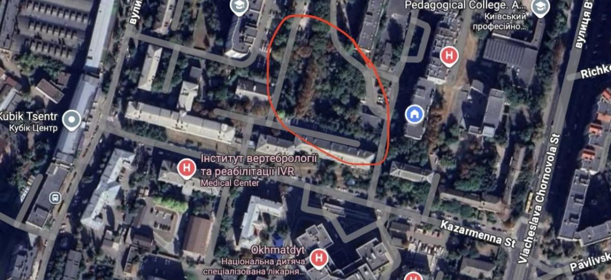 Жителі кварталу біля "Охматдиту" проти 10-поверхівки на останній зеленій ділянці - Київрада вирішила її забудувати