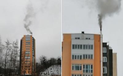 ​В Киеве жильцы 16-этажной новостройки отапливают свои квартиры дровами