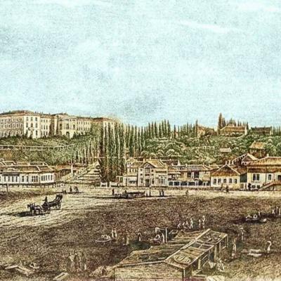 📜 Хрещатицька площа (Майдан Незалежності) у 1860-х роках 🏛️